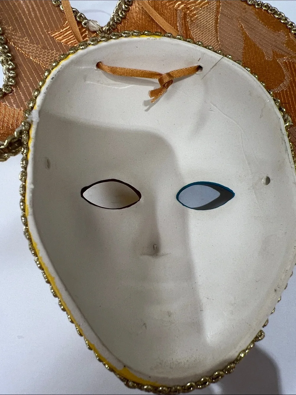 Sun & Moon Two-Tone Decorative Wall Mask - Yellow and White
